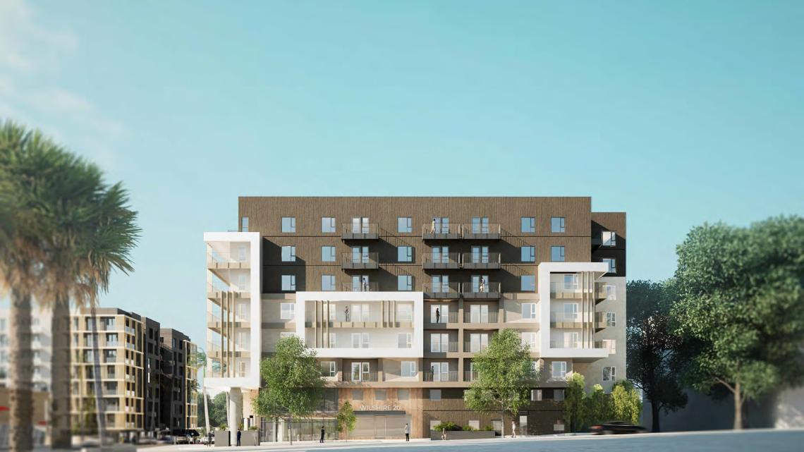 New look for proposed mixed-use complex at 1931 Wilshire Blvd. in